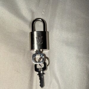 Louis Vuitton silver lock & keys